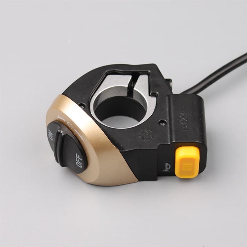 Sale RoHS Wuxing DK214 Electric Bicycle Motorcycle Ebike Scooter Switch With Light ON-OFF Button Without Handlebar Accessories 0