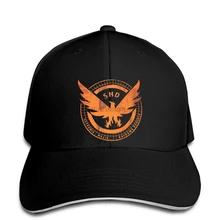 Baseball cap Mens tom clancys the division SHD black eagle Print hats