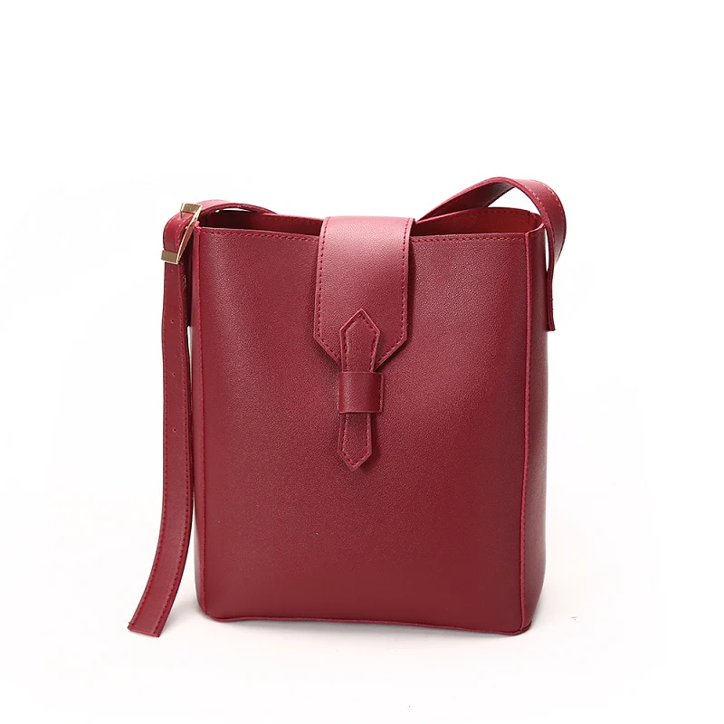 

Famous Brand Women's Bag 2019 New Simple Fashion Bucket Type Crossbody Shoulder Bag Elegant and Elegant Trend