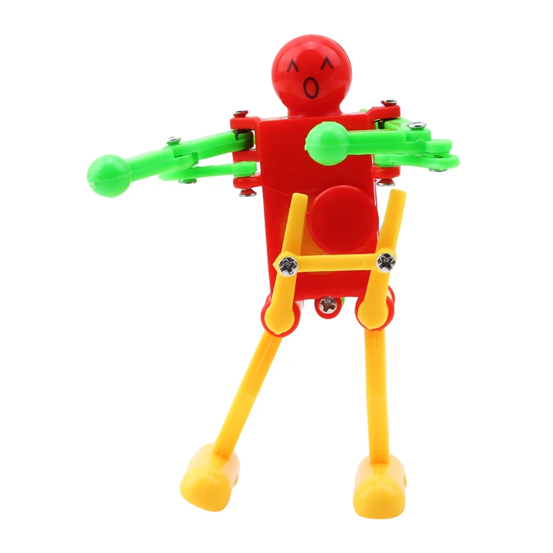 Classic Cute Cartoon Animal Wind Up Toys Children Kids Plastic Clockwork Spring Wind-Up Dancing Robot Toy Best Gifts