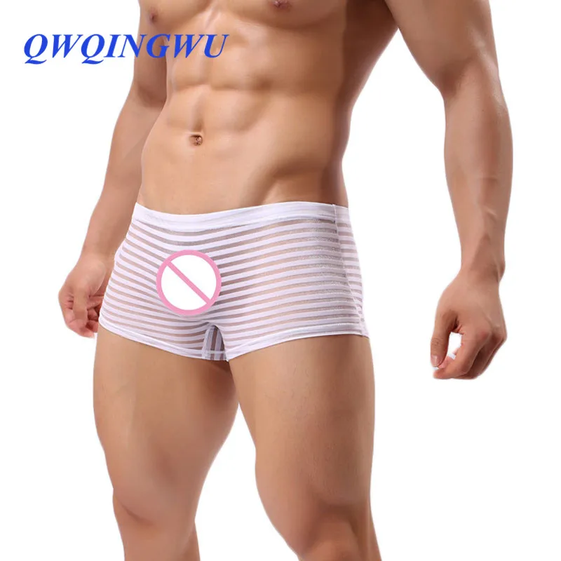 

Boxers Men Underwear Men Boxer Seamless Slip Homme Sexy Underpants Shorts Transparent Cueca Masculina See Through Sexy Boxers