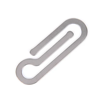 

1PCS Stainless Steel Metal Multi-Function Men Money Clip Paper Clip Holder Folder Credit Card Portfolio Money Holder Silver Clip