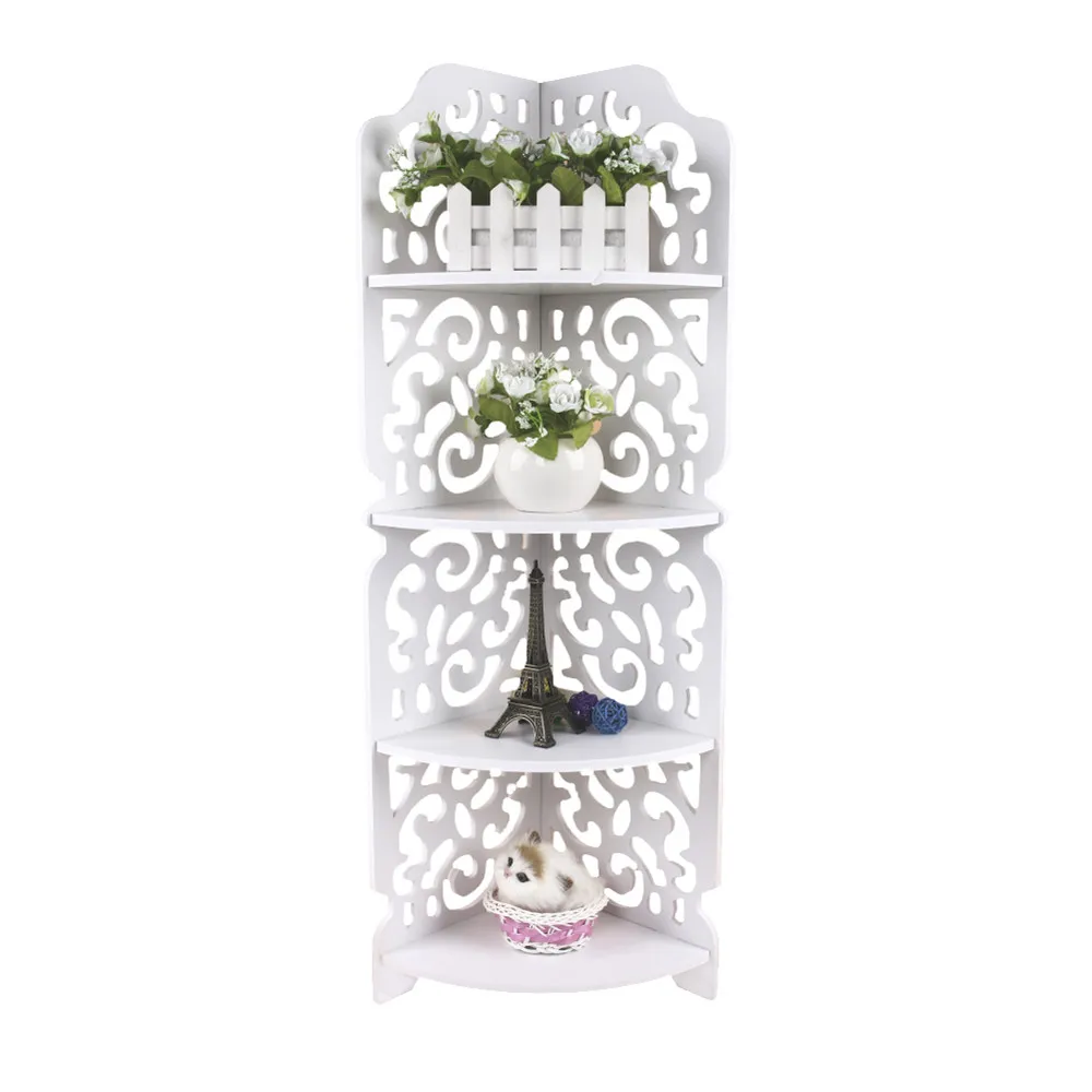 

Bathroom Shelve Toilet Furniture Cabinet White Wood Cupboard Shelf Tissue Storage Rack