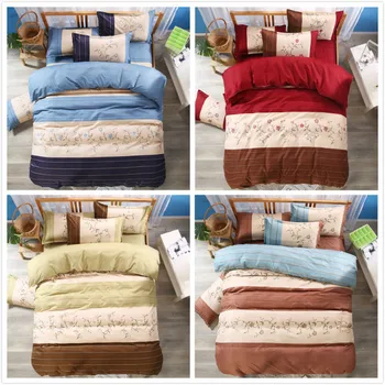 

stripe Digital print Bedding Set Quilt Cover Design Bed Set Bohemian a Mini Van Bedclothes 4pcs BE1205