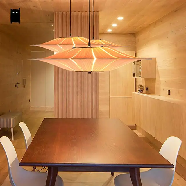 Oak Wooden Veneer Bark Shade Pendant Light Fixture Anese Korean Oak Wooden Veneer Bark Shade Pendant Light Fixture Anese Korean Nordic Rustic Creative Art Hanging Lamp Luminaria Design