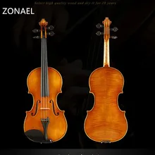 ZONAEL Solo скрипка 4/4 ель дерево матовая отделка твердой древесины скрипка ремесло полоса Скрипка Профессиональный перформан