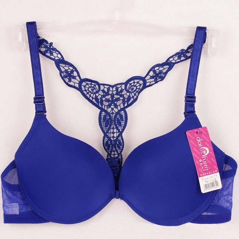 New Exquisite Bras For Women Daily Life Smooth Seamless Lace Racer Back Racerback Push Up Bra