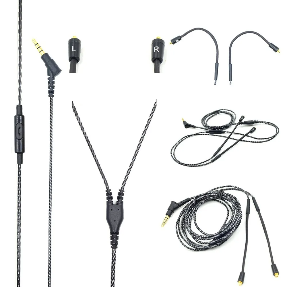 Аудиокабель OFC для наушников Shure SE 535 425 315 215 846 UE 900/S 3 5 мм|se 846|ue 900earphone double |