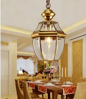 

American soldering light copper lamp copper lamp balcony pendant light entranceway pendant light pendant light ZL308