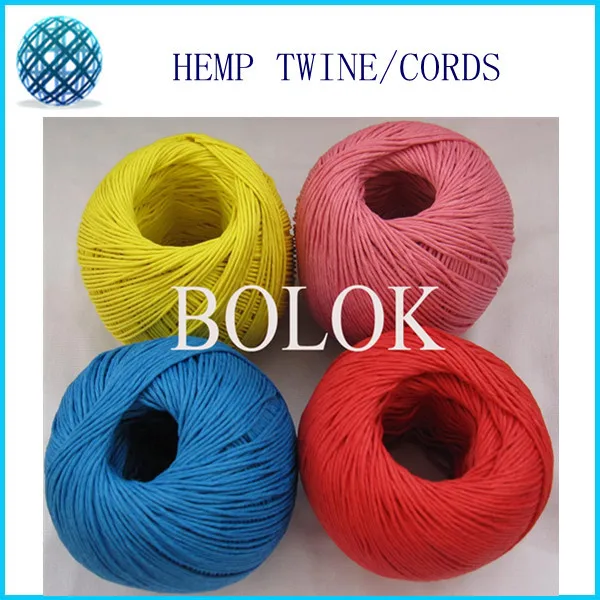 200pcs/lot 12 Color Hemp Cord100m/ball,waxed Hemp Twine, Hemp Twine
