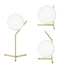 Современный простой Настольный светильник креативный белый стеклянный абажур E27 6 Вт Светодиодная лампа, теплый белый свет AC220V офисные лампы индивидуальное украшение