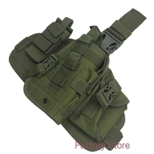 Tactical Nylon Pistol Leg Holster IPSC Paintball Molle Thigh Gun Holsters For 1911 M9 M92 HK USP Glock 17 19 P226 Green Black gun quick pulling nylon plastic waist holster for p226 black