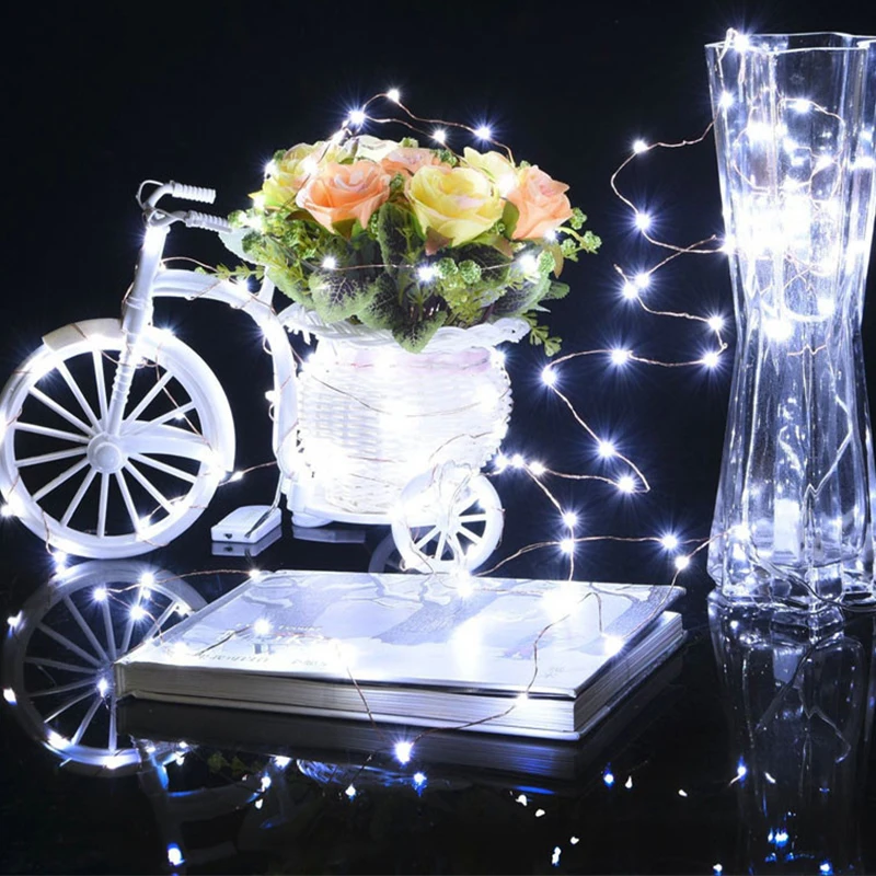 

Copper Wire String Lights Christmas Tree Light Flower Bonsai Bedroom Decoration DIY LED String Light
