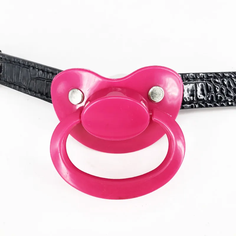 Ddlg ABDL Gag Pacifier Adult Pacifier Plus Size Dummy Ddlg Baby Girl Silicone Abdl Pacifier Gag Rose Red Abdl Pacifiers Large