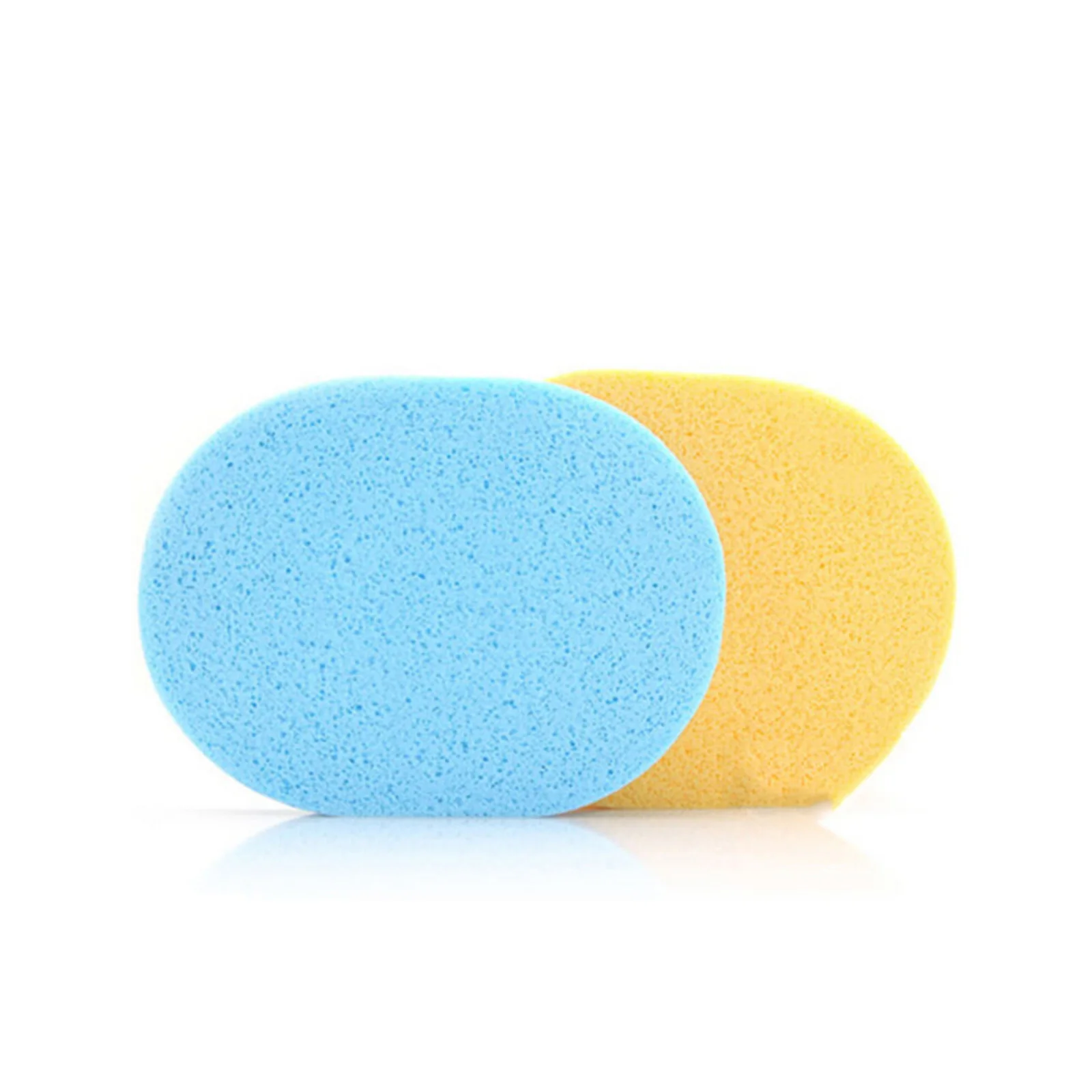 Popular 2Pcs Seaweed Cleansing Powder Puff Women Soft Sponge Wash Face