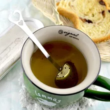 Чай Infuser в форме сердца здоровый интенсивный вкус многоразовый чай мешок пластиковое ситечко для чая и кофе ситечко для измерения Swirl крутая ложка 10,24