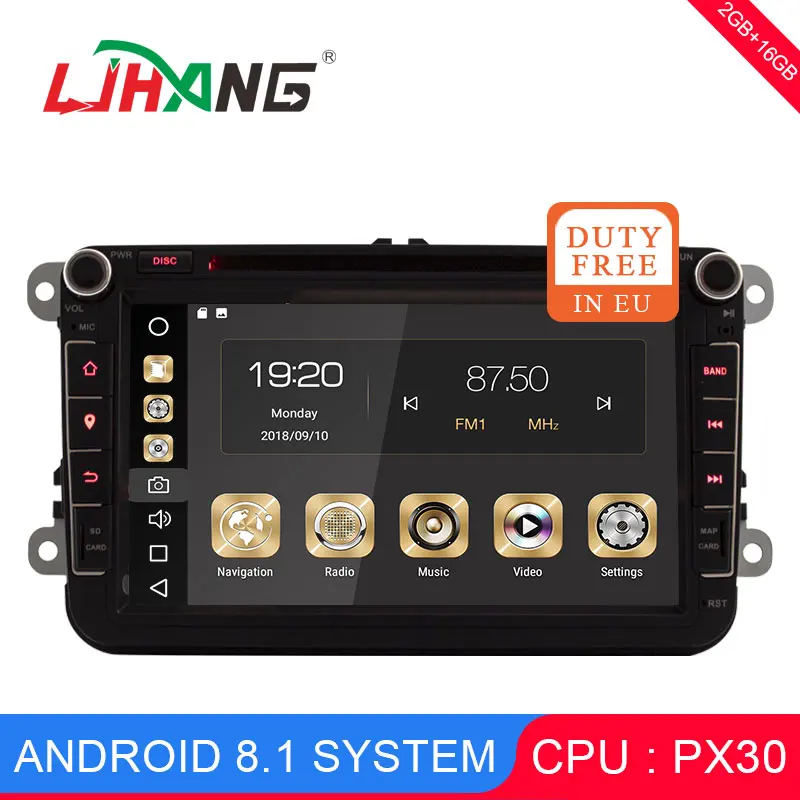 Автомобильный DVD-плеер LJHANG для VW/Volkswagen/Golf/Polo/Tiguan/Passat/b7/b6/SEAT/leon/Skoda/Octavia