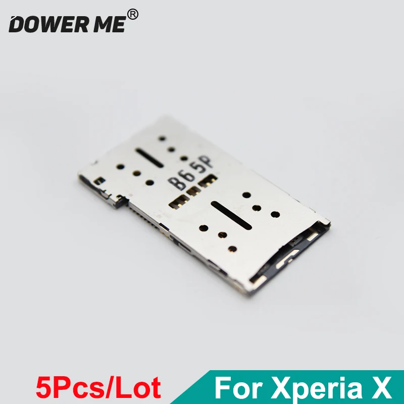 

Dower Me 5Pcs/Lot MicroSd+SIM Card Reader Holder Slot Connector For Sony Xperia X F5121 F5122