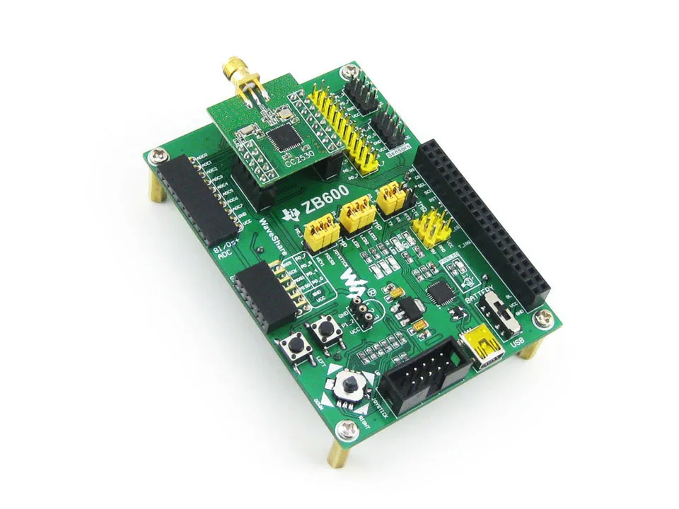

ZigBee Module Wireless Communication Evaluation Kit Motherboard CC2530F256+ Core2530 + 2.2''LCD + 3Modules = CC2530 Eval Kit3