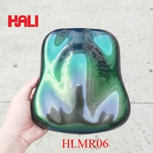 Зеркальный пигментный порошок хромового пигмента Хамелеона, товар: HLMR06, цвет: медь/желтый/зеленый, 1 лот = 1 грамм