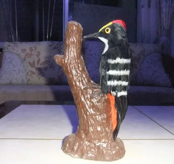 

Simulation Woodpecker bird model 14*6*24CM toy polyethylene&furs Resin handicraft,Teaching Model props,gift decoration d0103