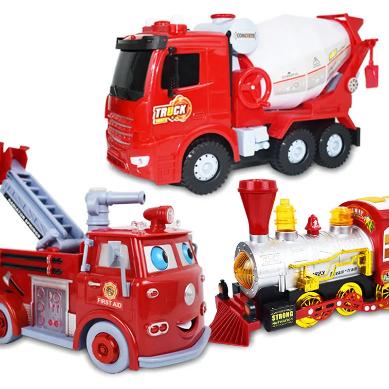 

Fire Truck Train Mixer Kawaii Soap Bubble Machine Automatic Oversized Kid's Outdoor Fun Toy