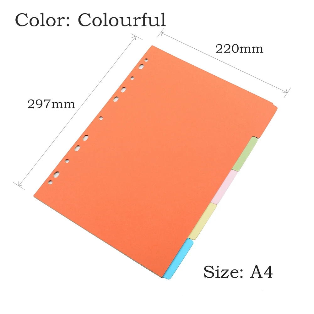 Связующий индекс разделители внутренняя страница вкладыш блокнот Органайзер индекс бумаги Разделитель страниц 5 листов соответствие Filofax