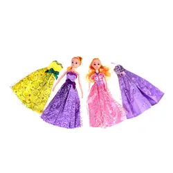 DIY элегантное вечернее свадебное платье ручной работы Красивая кукольная одежда ручной вечерние праздничное платье для куклы аксессуары