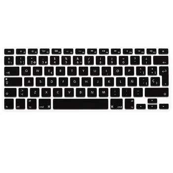

For Macbook Air Pro Retina 13 15 Silicon Keyboard Skin Cover Euro Eu Esp Spanish Keyboard Protector For Imac Pc Computer