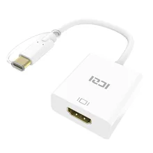 ICZI USB 3.1 Type C to HDMI Adapter Converter 4K USB-C Male to Female Digital Cable Connecter for Apple New Macbook Retina 12”