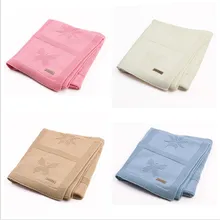 Buy Newborn Infant Bebes Swaddle Wrap Blankets Solid Flower Knitted Baby Bedding Stroller Blanket Covers Super Soft Children's Linen Free Shipping