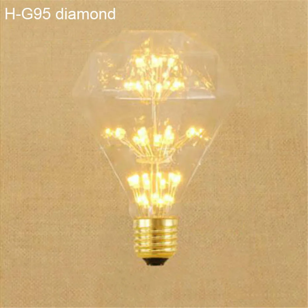 Винтаж E27 светодиодный Edison ЛАМПЫ домашний декор в стиле ретро ламп винт A19 ST64 G80 G95