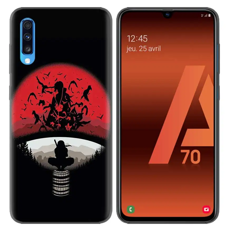 Anime Naruto Akatsuki Pattern Protective Case Capa for Samsung Galaxy A10 A20 A30 A40 A50 A60 A70 A80 A20e A6 A8 A7 A9 Plus - Цвет: 01