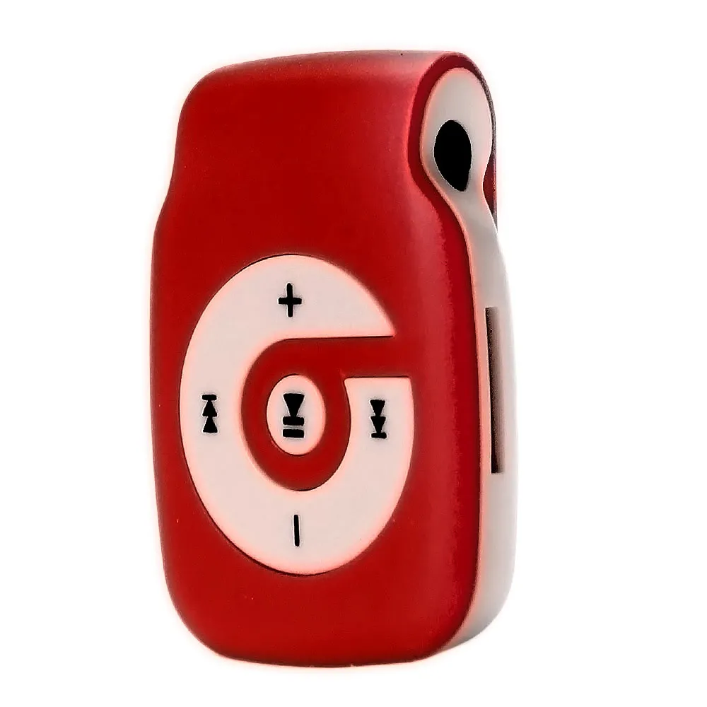 Портативный Mp3 плеер мини клип плеер mp3 модули с функцией подачи Хай-Фай музыки и медиа-Поддержка SD TF карта Спорт Бег Детский подарок QIY06 D23 - Цвет: Красный