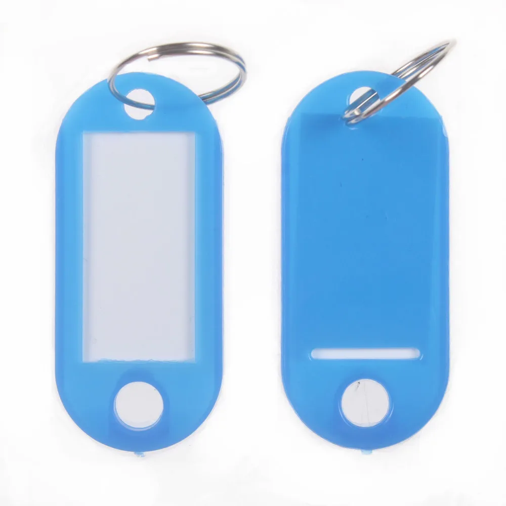 

10 pcs lowest price! Key ID Labels Tags with Key Ring Split Rings