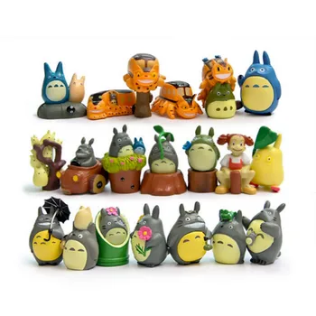 

20 Pcs/set New PVC Studio Ghibli Miyazaki Hayao My Neighbor Totoro Blue Totoro Jicha Action Figures Toys Kids Christmas Gifts