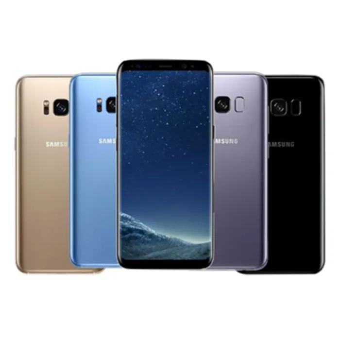 Разблокированный мобильный телефон samsung Galaxy S8 G950U, 4G LTE, Android, четыре ядра, 5,8 дюймов, 12 МП, отпечаток пальца, 4 Гб rom, 64 ГБ, 3000 мАч