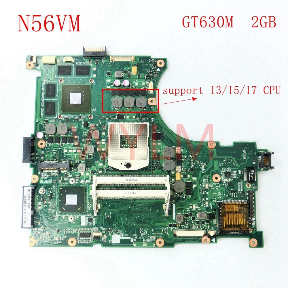 N56VM GT630 2G Материнская плата Asus N56V N56VV N56VJ N56VB N56VZ ноутбука 60 N9JMB1300 (F06)|card card|card graphicrev c |