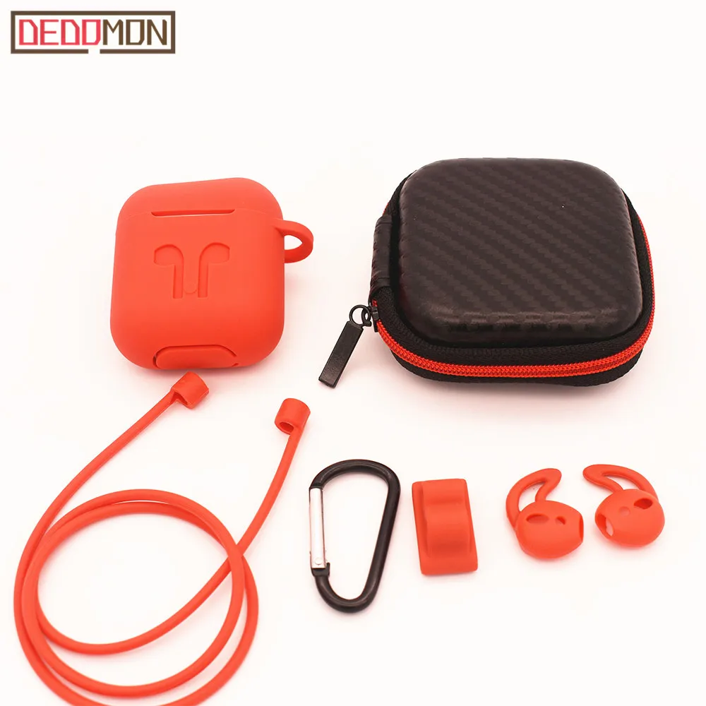

For Apple AirPods Case Silicone Earphone Case Skin Cover Shock Proof Protector Sleeve True Wireless Earphone Box Accessories