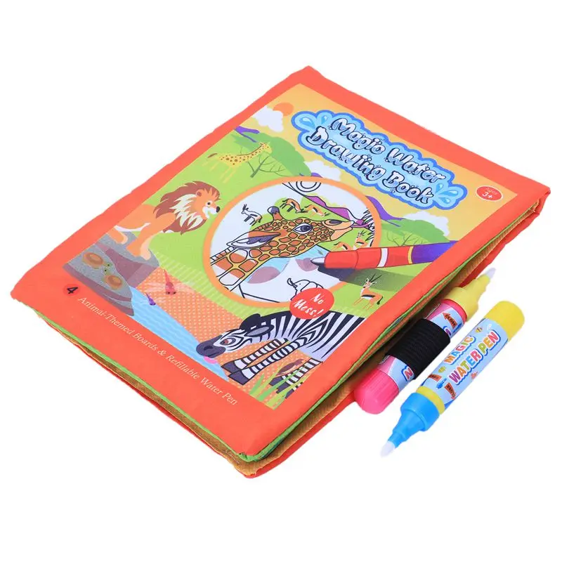 Multicolor COOLPLAY книжка-раскраска для детей, животные, ткань, волшебная вода, рисование, книга, водные каракули, для детей, рисование, раннее образование - Цвет: Multicolor
