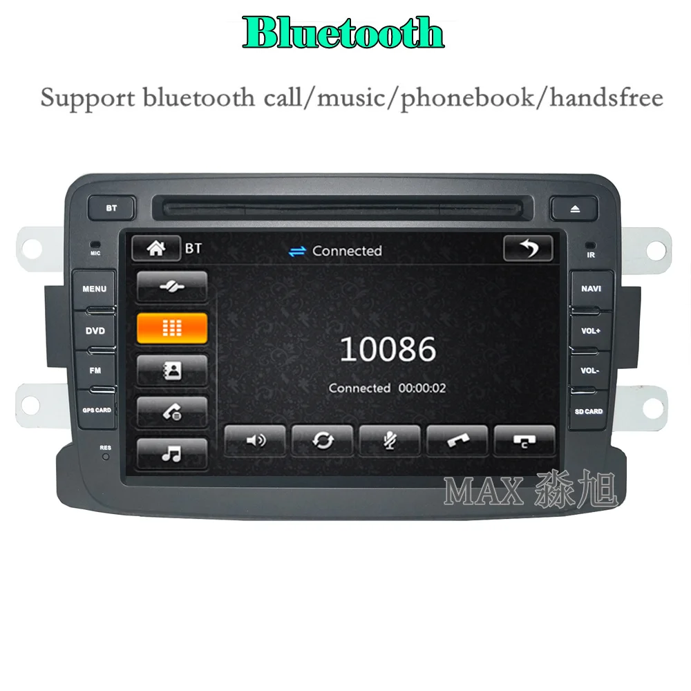Discount 7" Car DVD Player GPS Navigation System For Renault Duster Sandero Lodgy Dokker 2013 2014 2015 with BT radio 1080p 3G WIFI map 2