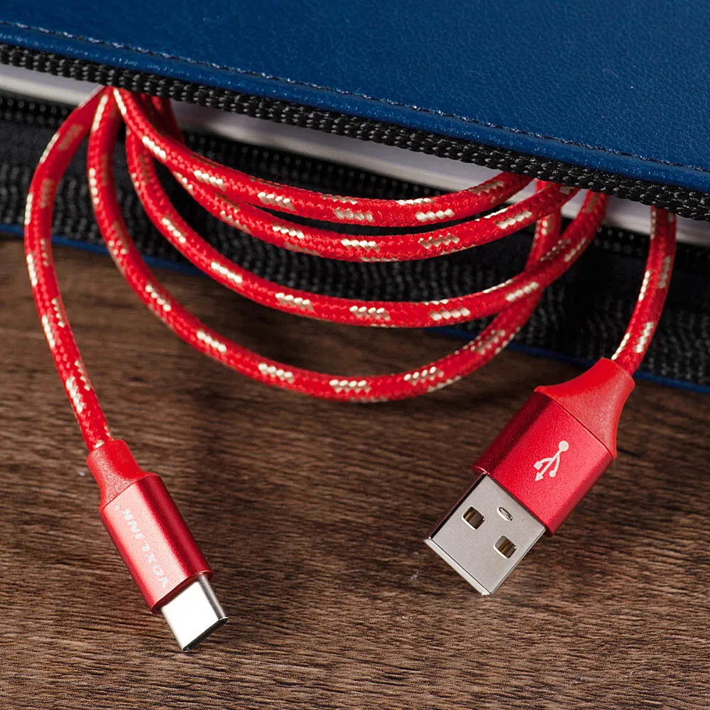 VOXLINK usb type-C кабель 1 м для быстрой зарядки и синхронизации данных usb type-C кабель для xiaomi mi5 One Plus 2 ZUK Z1 huawei samsung USB C кабель