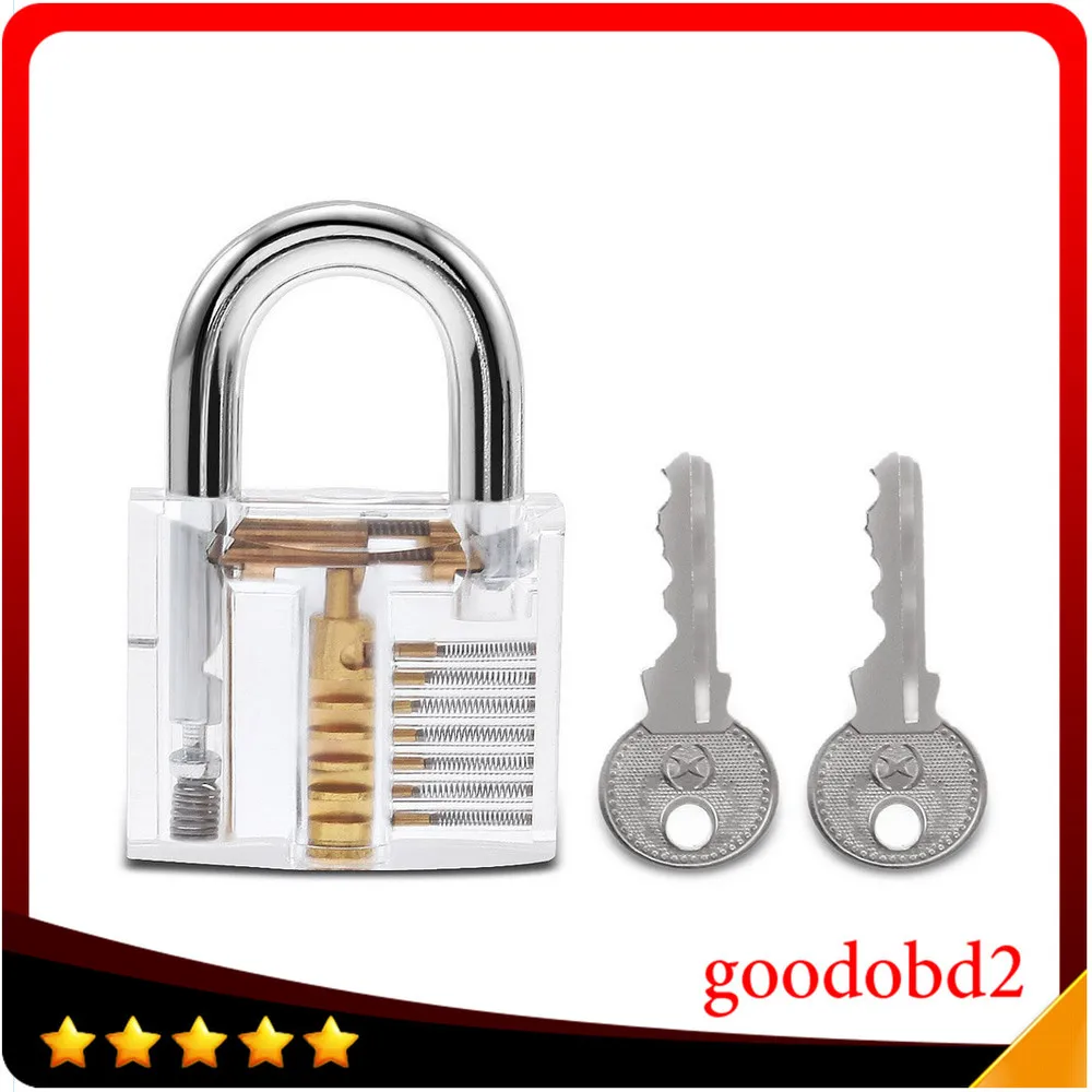 Us 5 85 21 Off Professional Cutaway Inside View Of Practice Cadeado Padlocks Lock Pick Lock Training Trainer Pick For Locksmith With Two Keys In