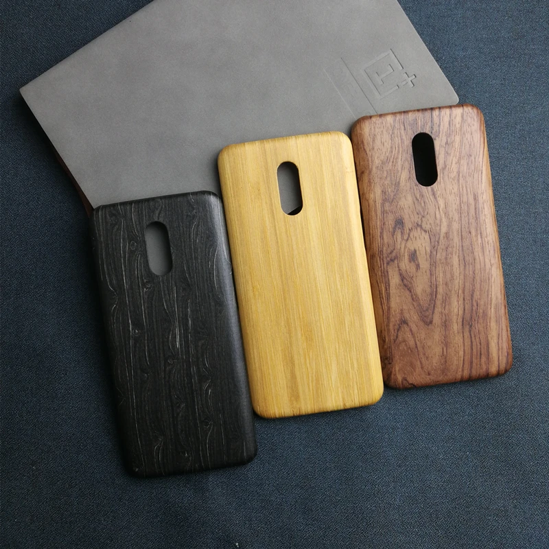 

oneplus 6T case original genuine real wood funda bamboo blackjade wood luxury back cover phone shell oneplus 6 case