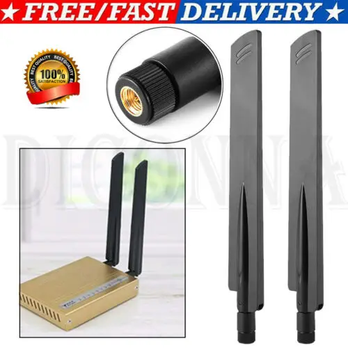 

3G 4G LTE GSM Dual Frequence 2.4G 18dbi Wifi Antenna RP-SMA Male Connector 3C16