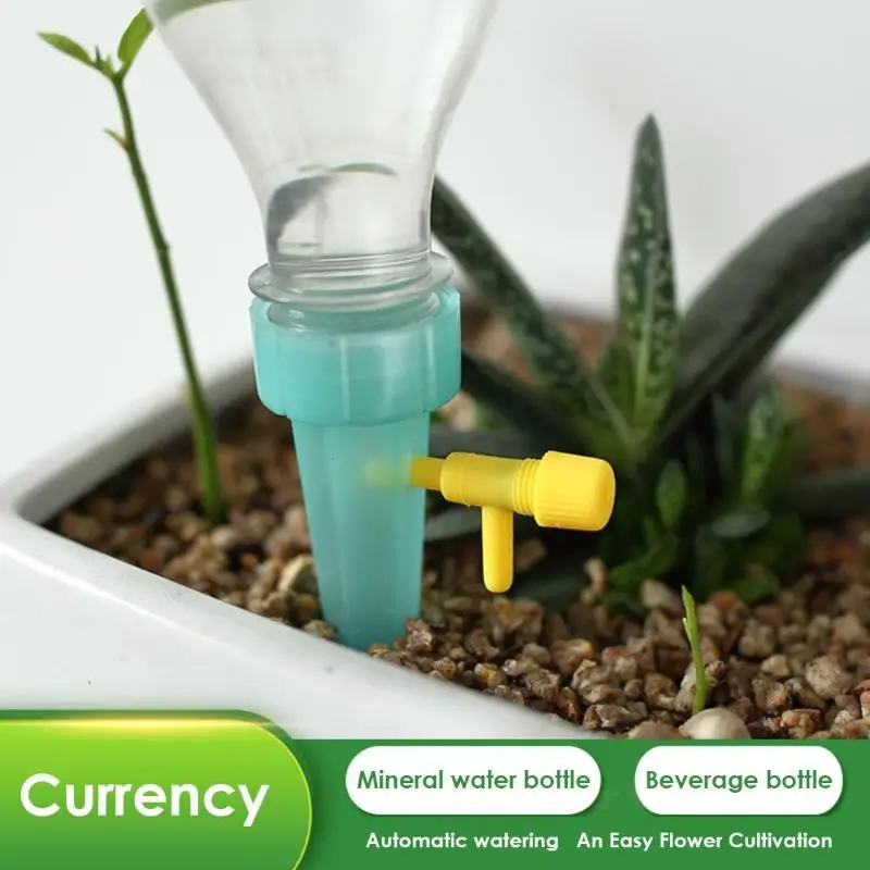 

1PC Automatic Watering Spikes System for Plant Bottle Drip Irrigation Indoor Waterer Bottle Drip Irrigation Kits Garden Tools