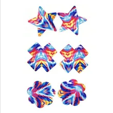 Сексуальные experience10 пар(20 шт) Женские Наклейки на соски накладки на грудь сексуальные одноразовые пасти Цвет Камуфляж Стикини