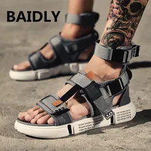 Мужские сандалии повседневные пляжные ботинки удобные мужские уличные сандалии летние пляжные шлепанцы противоскользящие туристические сандалии для мужчин