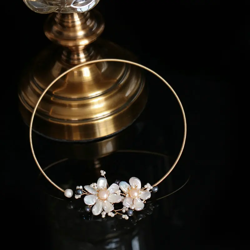 SINZRY, дизайн, ручная работа, барокко, Пресноводный Жемчуг, элегантный цветок, чокеры, ожерелье, браслет для женщин, свадебные украшения, подарок