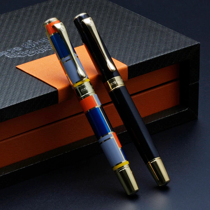 Высококачественная перьевая ручка Iraurita, чернильная ручка, полностью металлический золотой зажим, ручка stilografica Stylo plume caneta tinteiro Vulpen 3861